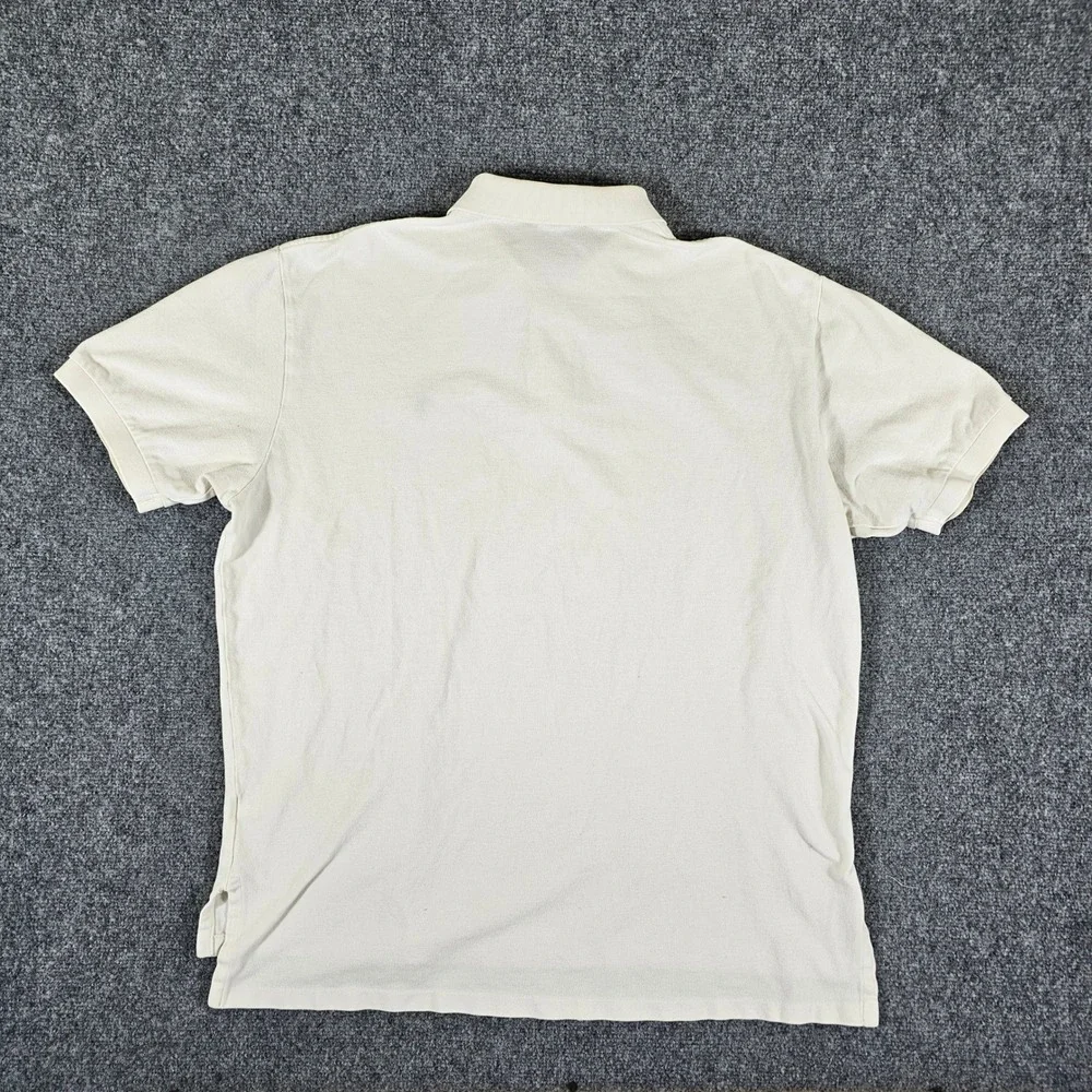 Polo Ralph Lauren Polo Shirt Short Sleeve‎ Casual Classic White Men's Sz XL Flaw